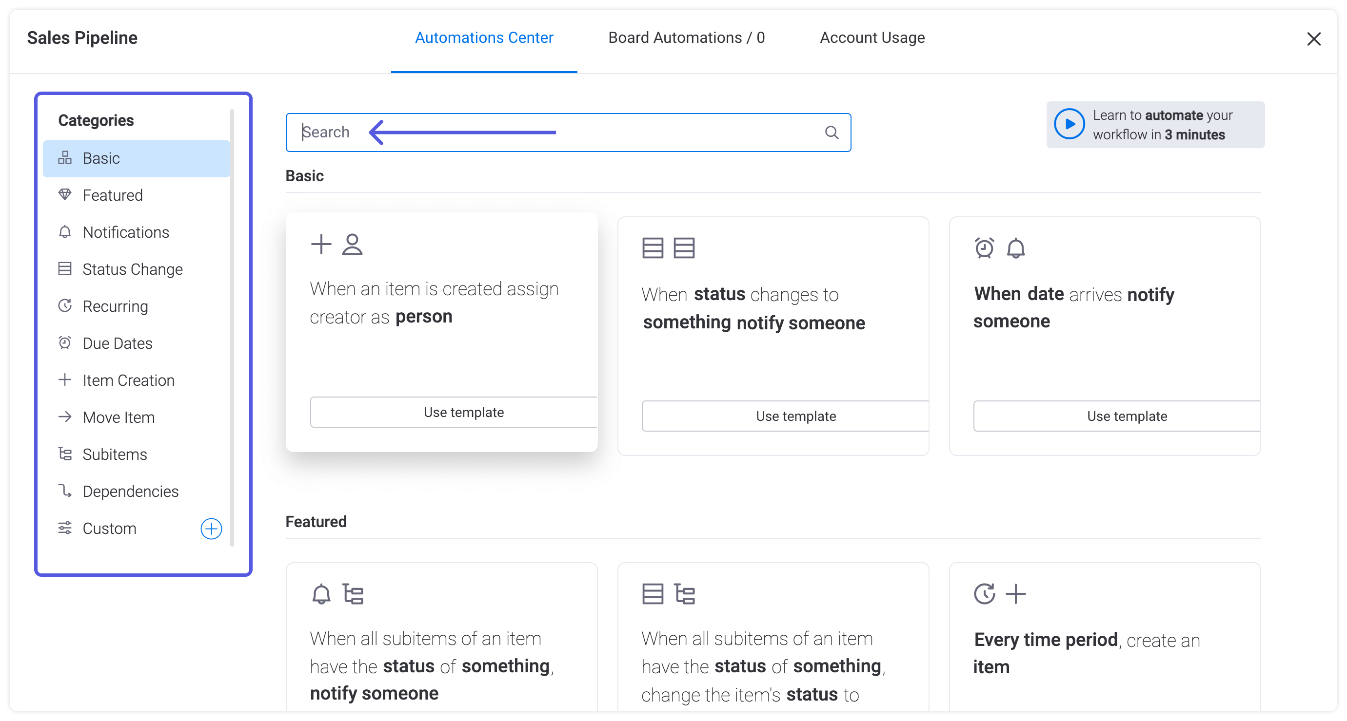 Just some of monday monday.com automations
