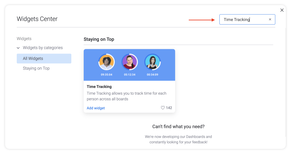 Time tracking widget - stay on top! Time tracking widget - stay on top!